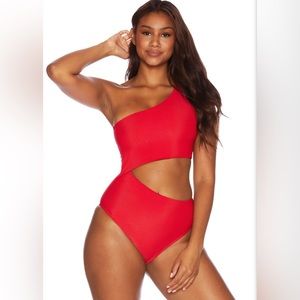 Celine One Piece Red | Red One Piece Swimsuit | Beach Riot